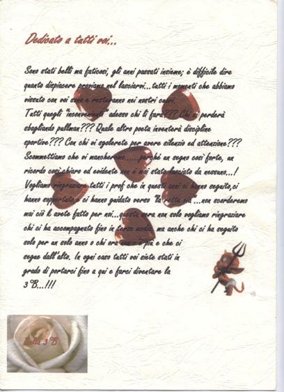 Gli auguri della 3 B