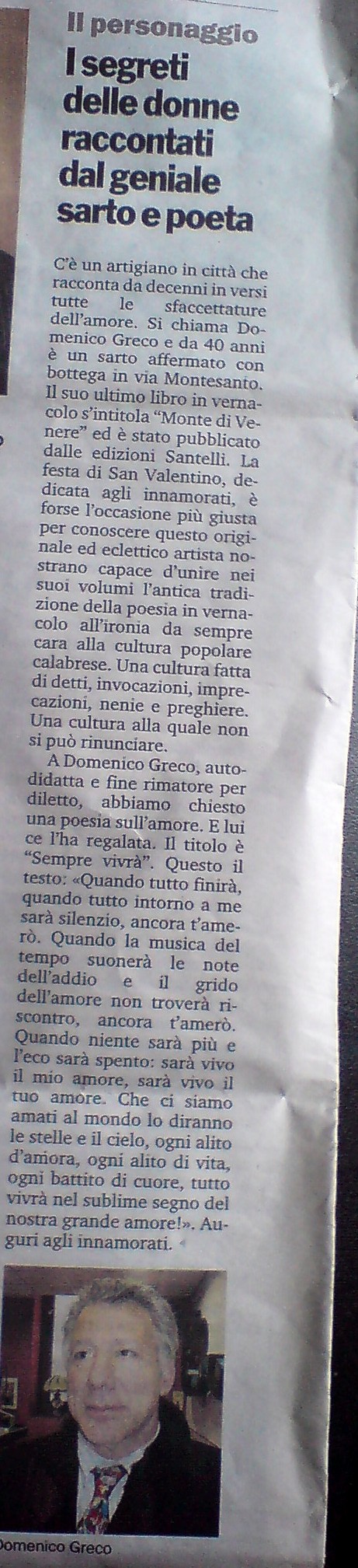 Dalla Gazzetta  del Sud